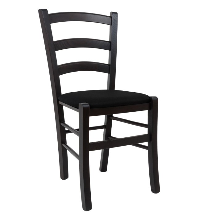 Scaun Paesana - cadru wenge - stofa S14 - negru