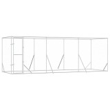 Cumpara ieftin Padoc de exterior pentru caini argintiu 6x2x2 m otel galvanizat