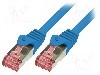 Cablu patch cord, Cat 6, lungime 1m, S/FTP, LOGILINK, CQ2036S, T125329