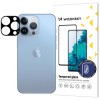 Folie Protectie Camera Spate WZK Sticla Securizata Neagra Apple iPhone 14 Pro Max / 14 Pro