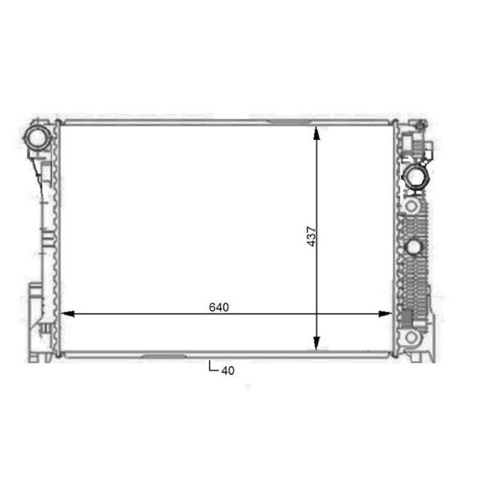 Radiator racire Mercedes Clasa C (W204), 2007-2014 Tip C350 Cdi (3, 0 Cdi 165kw); C350 Cdi Blueefficiency (3, 0 Cdi 170/195kw) Diesel, tip climatizar