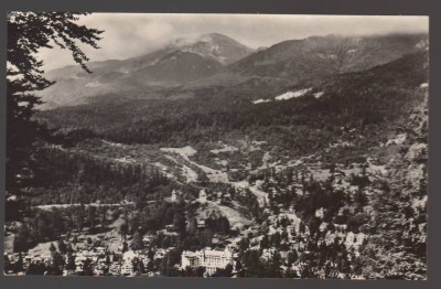 CPIB 24293 CARTE POSTALA - SINAIA , VEDERE DE LA PISCUL CAINELUI, RPR, , CIRCULATA, 1963, STAMPILE, TIMBRU foto
