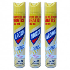 3 x Aroxol spray, Insecticid aerosol muste si tantari, 3 x 500ml foto