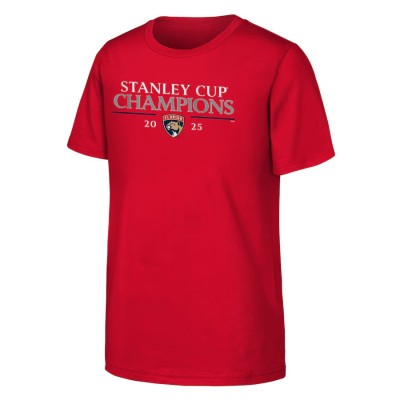 Florida Panthers tricou de copii 2025 Stanley Cup Champions Signature Roster red - Dětsk&amp;eacute; L (11 - 12 let) foto