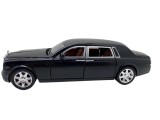 Macheta metal replica Rolls Royce negru cu lumini si sunet 1:24