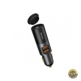 Incarcator Auto Baseus Share Together 120W 3A 1 x Extensie Bricheta - 2 x USB-A Negru CCBT-D0G