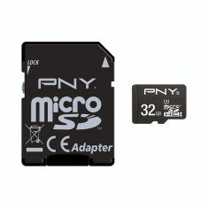 PNY 32GB microSDHC + Adaptor, 50/10MB/s UHS-I, Class 10 foto