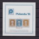 Cumpara ieftin ✅(V 3) Germania &#039;81, bloc oficial Expo.Fila. Frankfurt ,dupa D.Reich-Goethe ,MNH