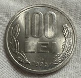100 Lei 1993 Romania, UNC, Luciu de batere