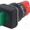 Comutator rotativ, 2 pozitii, ONPOW - LAS1F-11X/2/G/24V