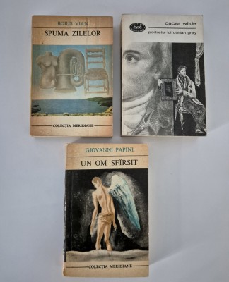 Oscar Wilde Portetul / Giovanni Papini Un om sfarsit / Boris Vian Spuma zilelor foto