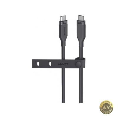 Cablu Date si Incarcare USB-C - USB-C Anker 240W 0.9m Negru A80N1H11 foto