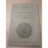 B. Cronicarii Miron Costin Ion Neculce 1941