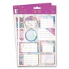 Set Etichete Autocolante, Model Marmura și Dungi Aurii, Multicolor, 20 Bucăți, Oem