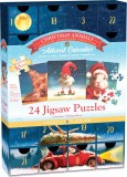 Calendar de advent, Eurographics, Animalutele si Craciunul, 24 puzzle-uri, 50 piese