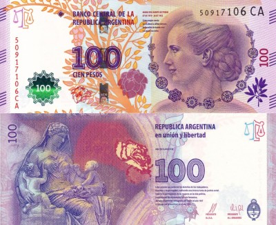 ARGENTINA 100 pesos ND 2012 COMEMORATIVA UNC!!! foto