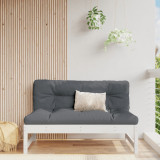 Canapea de mijloc, 120x80 cm, alb, lemn masiv de pin, vidaXL