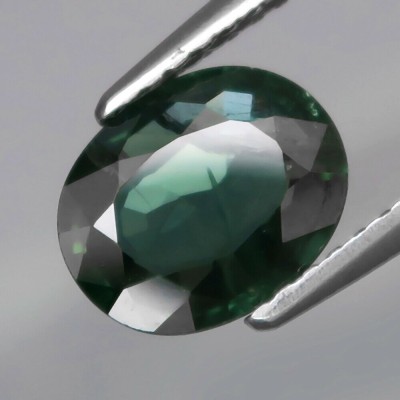 ~SAFIR NATURAL NETRATAT albastru verzui 1,69 ct. Certificat de Autenticitate ! foto