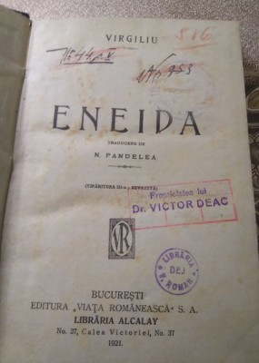 A. Eneida N. Paneled 1921 foto