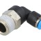 Racord Push-in Unghi 90&deg; Filetat 0,95-6bar