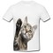Tricou &quot; Cat waving &quot;