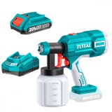 Pistol de vopsit TOTAL, 800ml - 20V LI-ION cu incarcator si acumulator