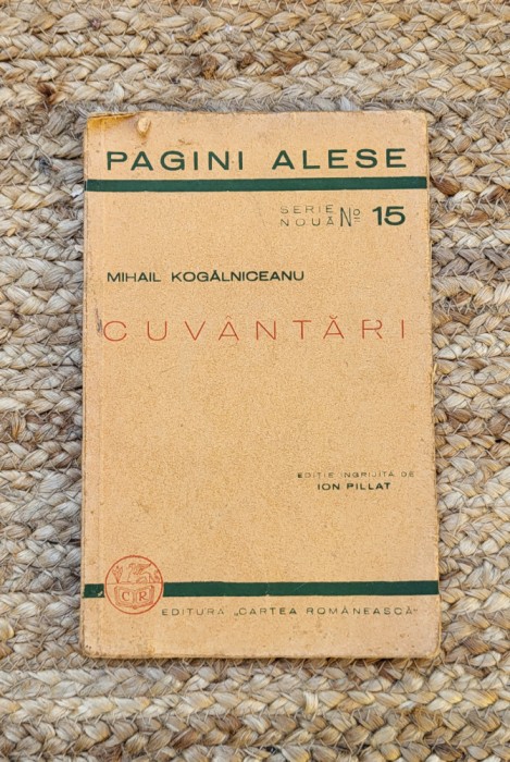 MIHAIL KOGALNICEANU -CUVANTARI
