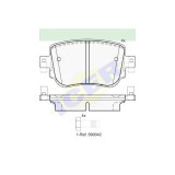 Set placute frana Icer 182152, parte montare : Punte Spate