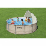 Bestway Copertina pentru piscina supraterana, alb GartenMobel Dekor