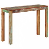 vidaXL Masă consolă, 110x35x76 cm, lemn masiv reciclat