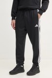 adidas pantaloni de trening Essentials culoarea negru, cu imprimeu, JD1881