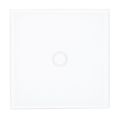 Intrerupator touch simplu cu indicator luminos, PNI SH101, incastrat, alb foto