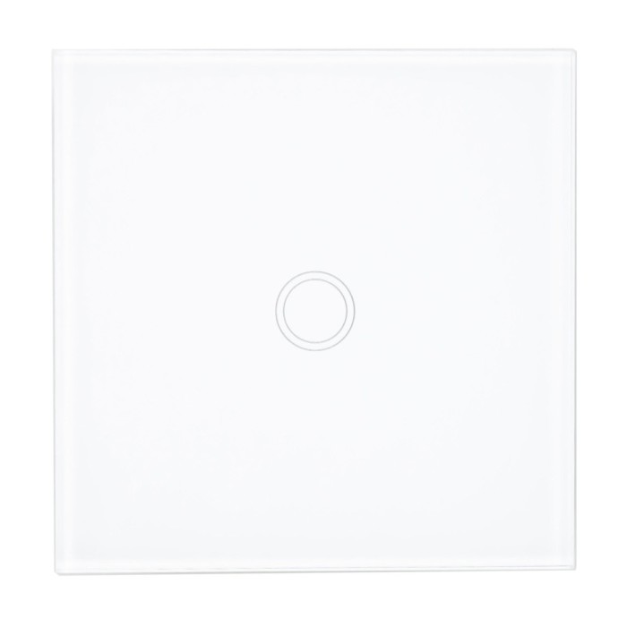 Intrerupator touch simplu cu indicator luminos, PNI SH101, incastrat, alb