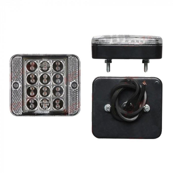 Lampa auto BestAutoVest pentru ceata rosie 12V partea dreapta/stanga cu leduri 87x74x26mm , 1 buc.