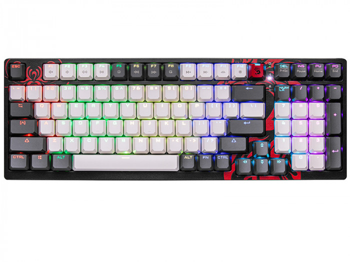 Tastatura mecanica USB A4TECH BLOODY S98 Naraka (BLMS Red Switches)