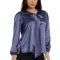 Bluza Dama cu Funda Ampla, Satin Gri - XL