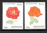 MONACO 1992, Flora, serie neuzată, MNH, Nestampilat