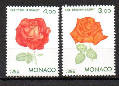 MONACO 1992, Flora, serie neuzată, MNH foto