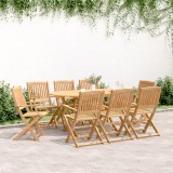 Gossi set mobilier de gradina, 9 piese, lemn masiv de acacia