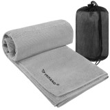 Cumpara ieftin Prosop cu uscare rapida Trizand, 120x60 cm, gri, din microfibra