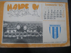 Rar - Calendar Universitatea Craiova 1981, Editat de revista Ramuri, stare buna foto