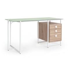 Birou sticla mdf otel Thomas 142x69x76 cm