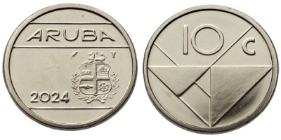 Aruba 2024 - 10 cents UNC foto