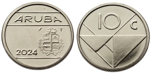 Aruba 2024 - 10 cents UNC