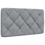 VidaXL Pernă tăblie de pat, gri deschis, 80 cm, material textil