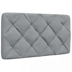 vidaXL Pernă tăblie de pat, gri deschis, 80 cm, material textil 4019191