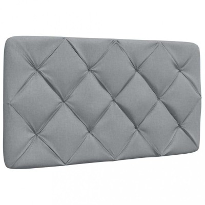 vidaXL Pernă tăblie de pat, gri deschis, 80 cm, material textil 4019191 foto