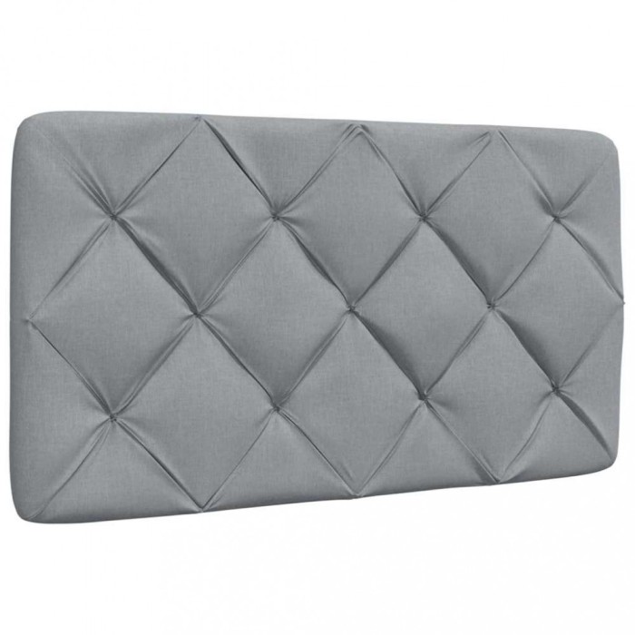 vidaXL Pernă tăblie de pat, gri deschis, 80 cm, material textil 4019191