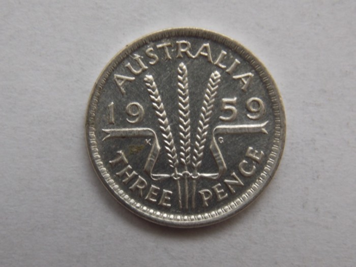 3 PENCE 1959 AUSTRALIA-argint