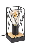 Veioza Rabalux Boire, 1xE27, lemn natur-negru, ON-OFF